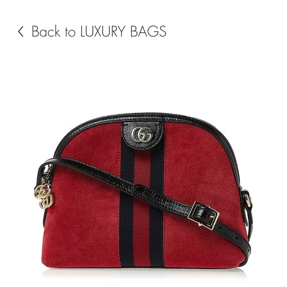 Gucci Red and Black Crossbody Bag